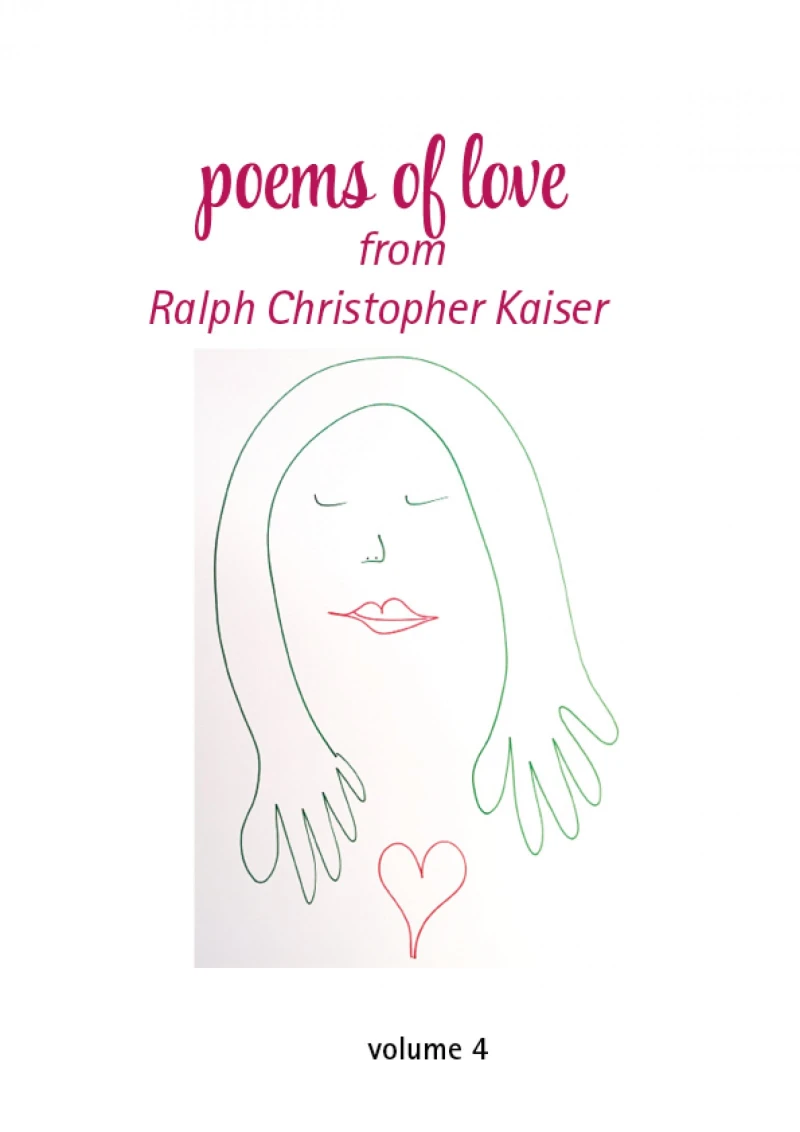 Portada: Poems of Love by Ralf Christoph Kaiser Volume 4 with erotic drawings in collor