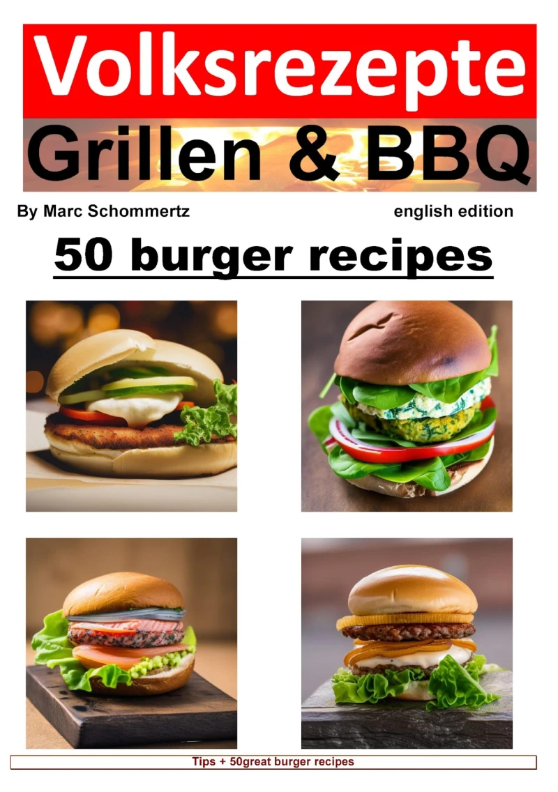 Portada: Volksrezepte Grillen & BBQ - 50 Burger Recipes