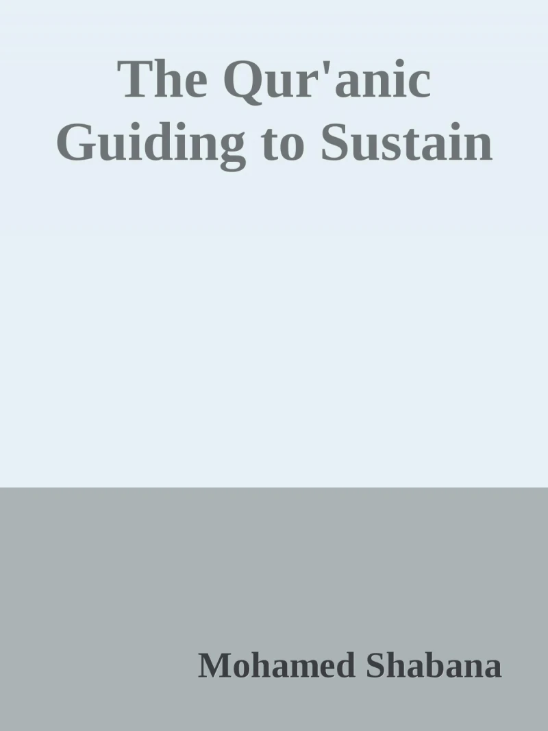 Portada: The Qur'anic Guiding to Sustainable Development