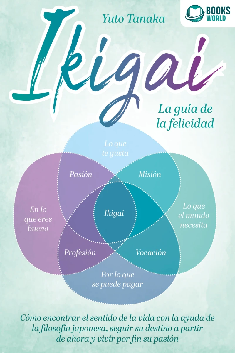 Portada: IKIGAI - La guía de la felicidad: Cómo encontrar el sentido de la vida con la ayuda de la filosofía japonesa, seguir su destino a partir de ahora y vivir por fin su pasión