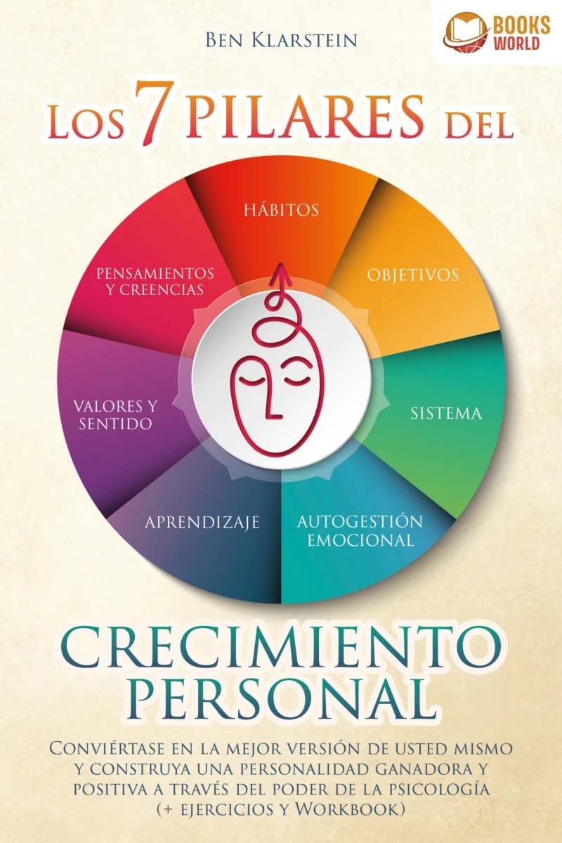 Portada: Los 7 pilares del crecimiento personal: Conviértase en la mejor versión de usted mismo y construya una personalidad ganadora y positiva a través del poder de la psicología
