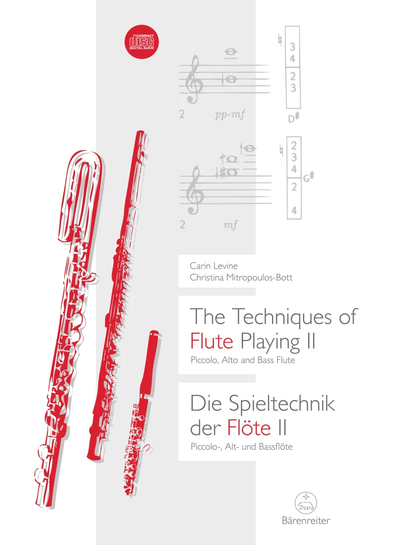 Portada: The Techniques of Flute Playing II / Die Spieltechnik der Flöte II