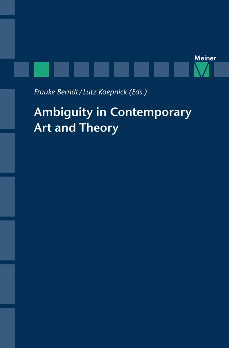 Portada: Ambiguity in Contemporary Art and Theory