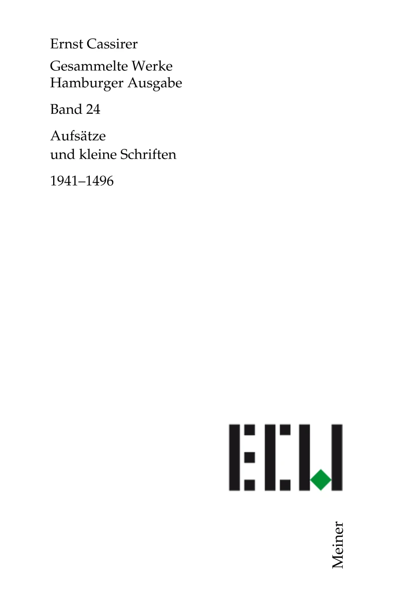 Portada: Aufsätze und kleine Schriften 1941–1945