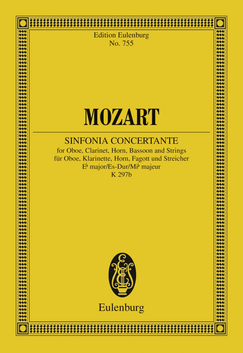 Portada: Sinfonia concertante Eb major