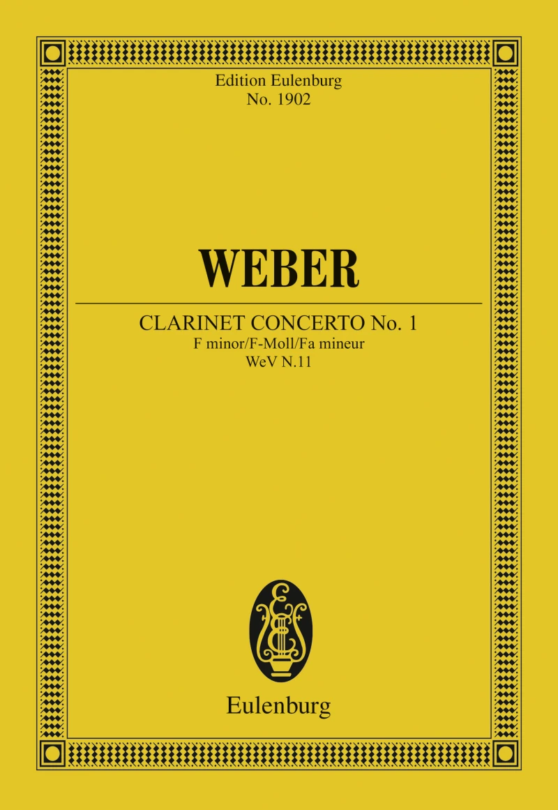 Portada: Clarinet Concerto No. 1 F minor