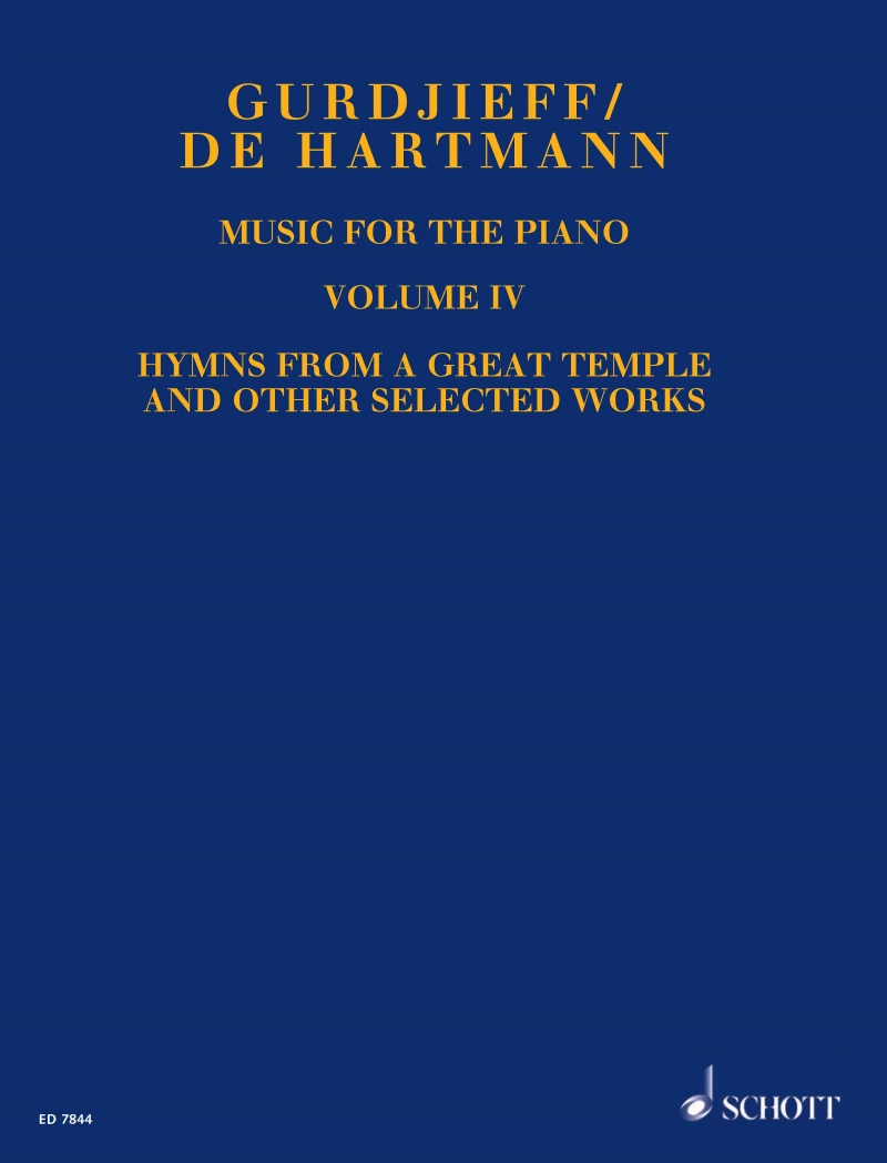 Portada: Music for the Piano Volume IV