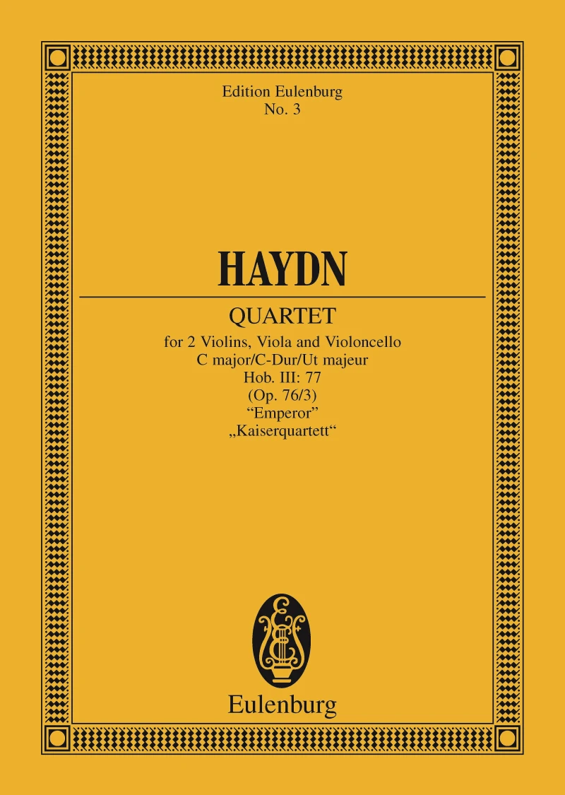 Portada: String Quartet C major, Emperor