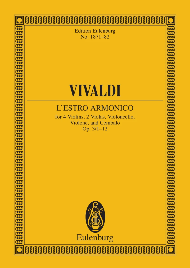 Portada: L'Estro Armonico