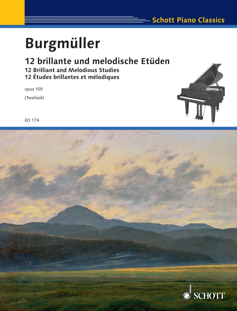 Portada: 12 Brilliant and Melodious Studies