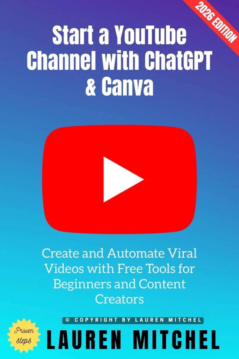 Portada: Start a YouTube Channel with ChatGPT & Canva: