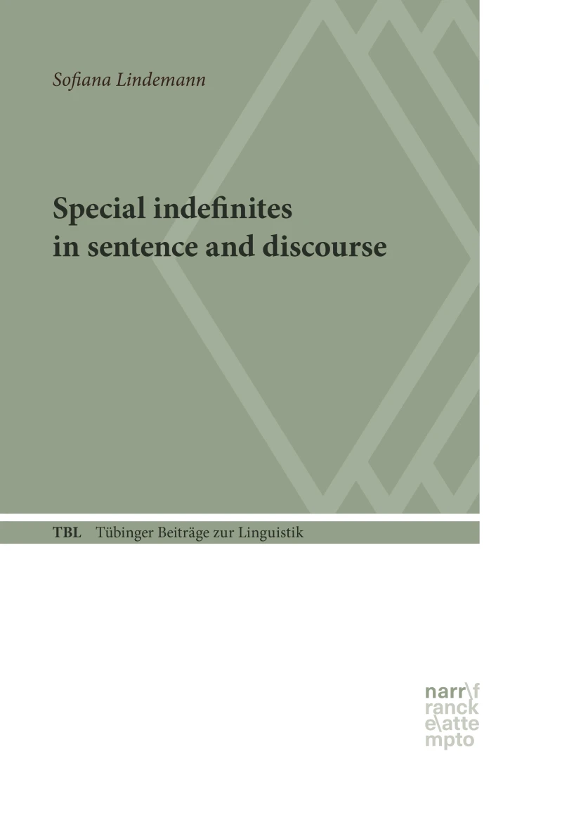 Portada: Special Indefinites in Sentence and Discourse