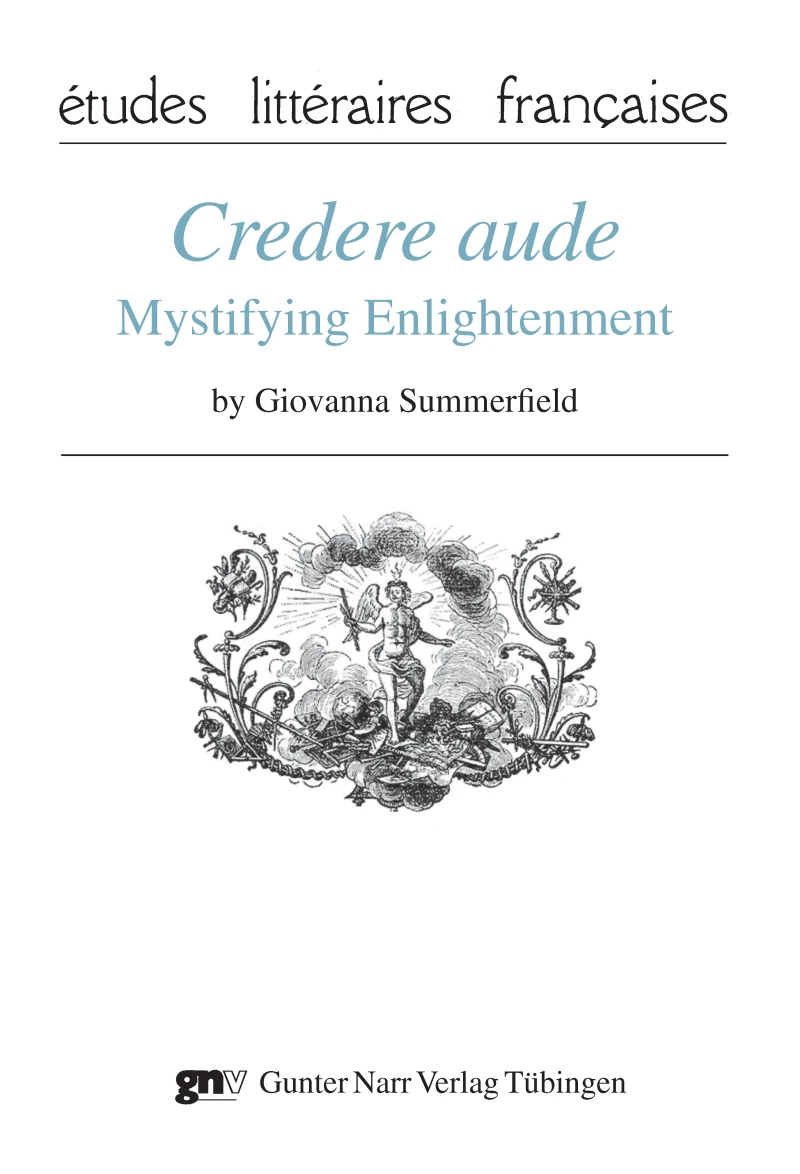 Portada: Credere aude