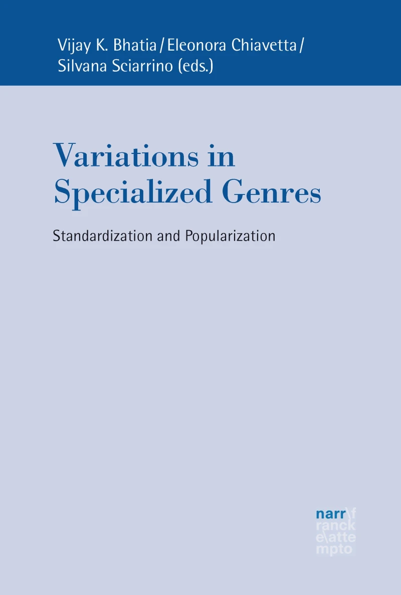 Portada: Variations in Specialized Genres