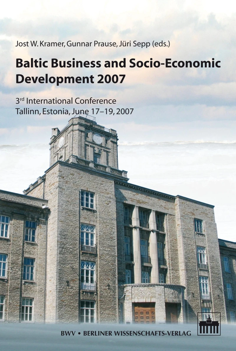 Portada: Baltic Business and Socio-Economic Development 2007
