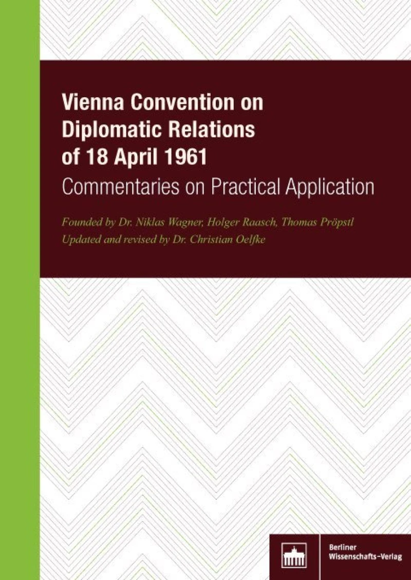 Portada: Vienna Convention on Diplomatic Relations of 18 April 1961