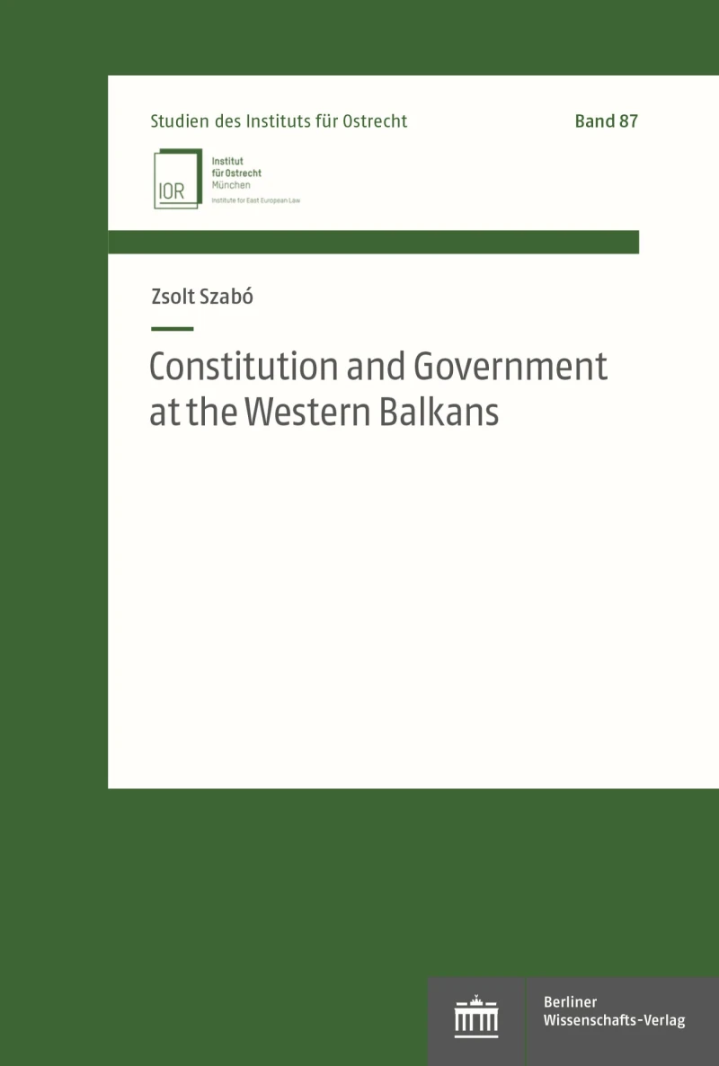 Portada: Constitution and Government at the Western Balkans