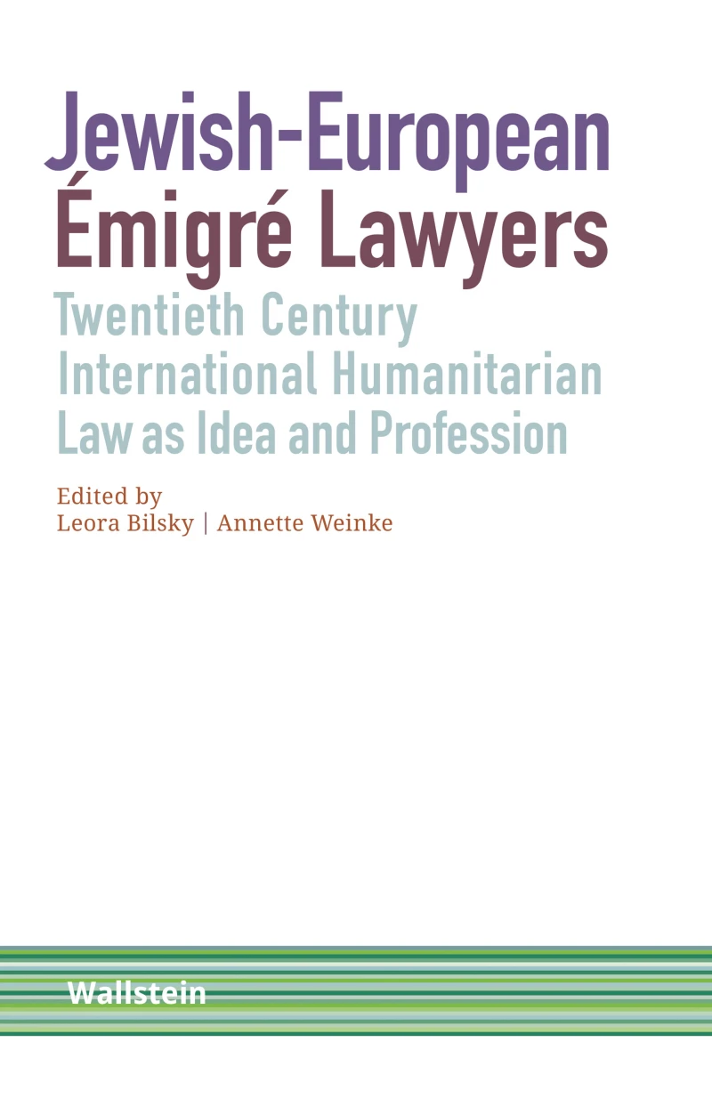 Portada: Jewish-European Émigré Lawyers