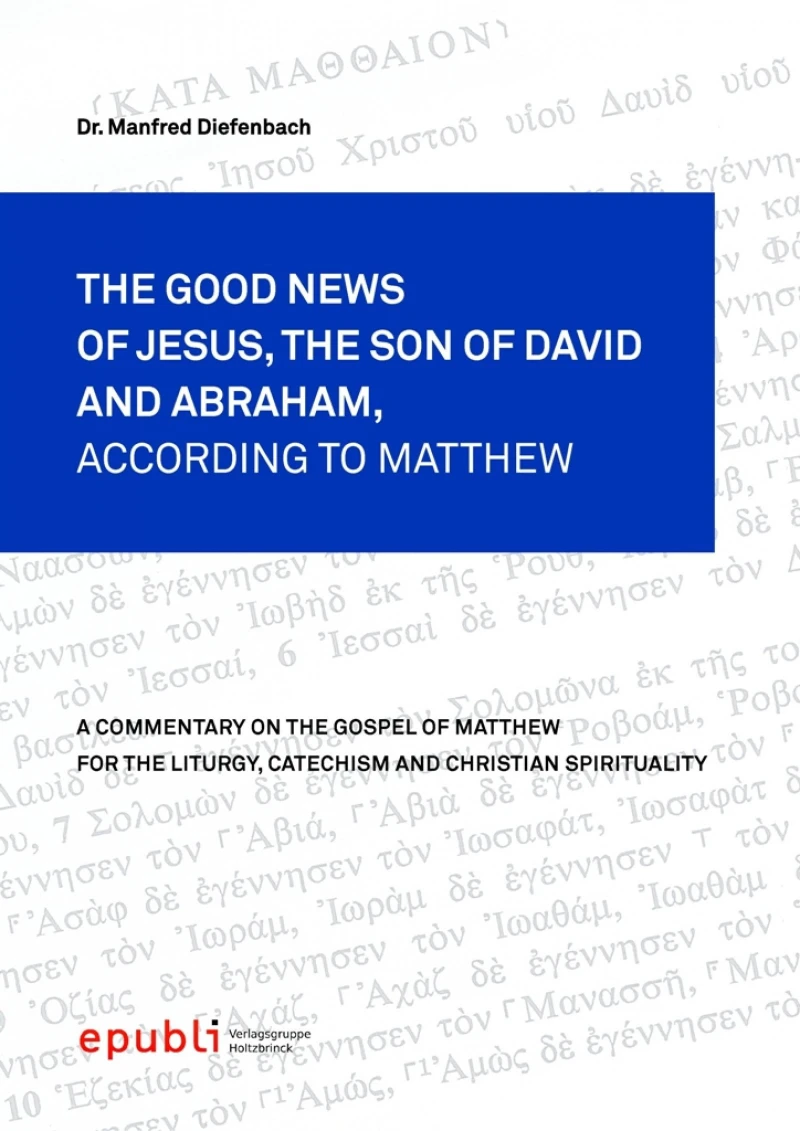 Portada: THE GOOD NEWS OF JESUS CHRIST, THE SON OF DAVID AND ABRAHAM, ACCORDING TO MATTHEW