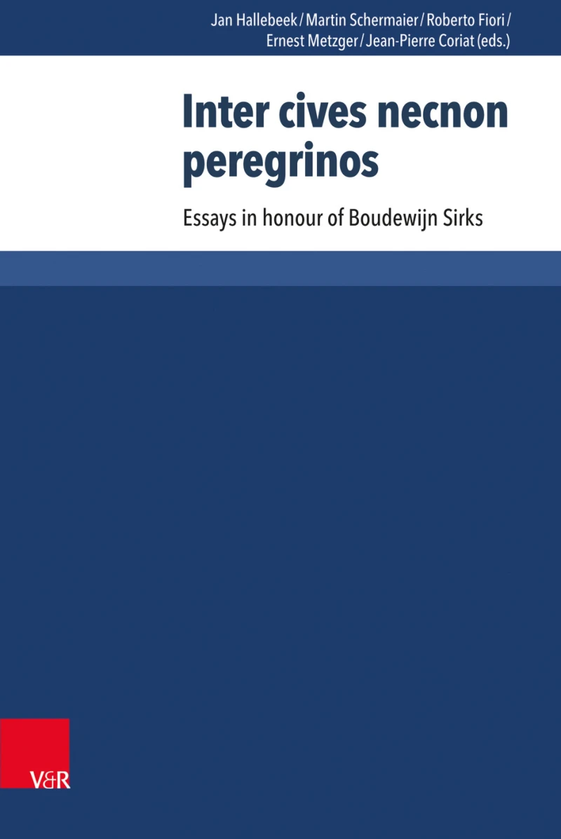 Portada: Inter cives necnon peregrinos