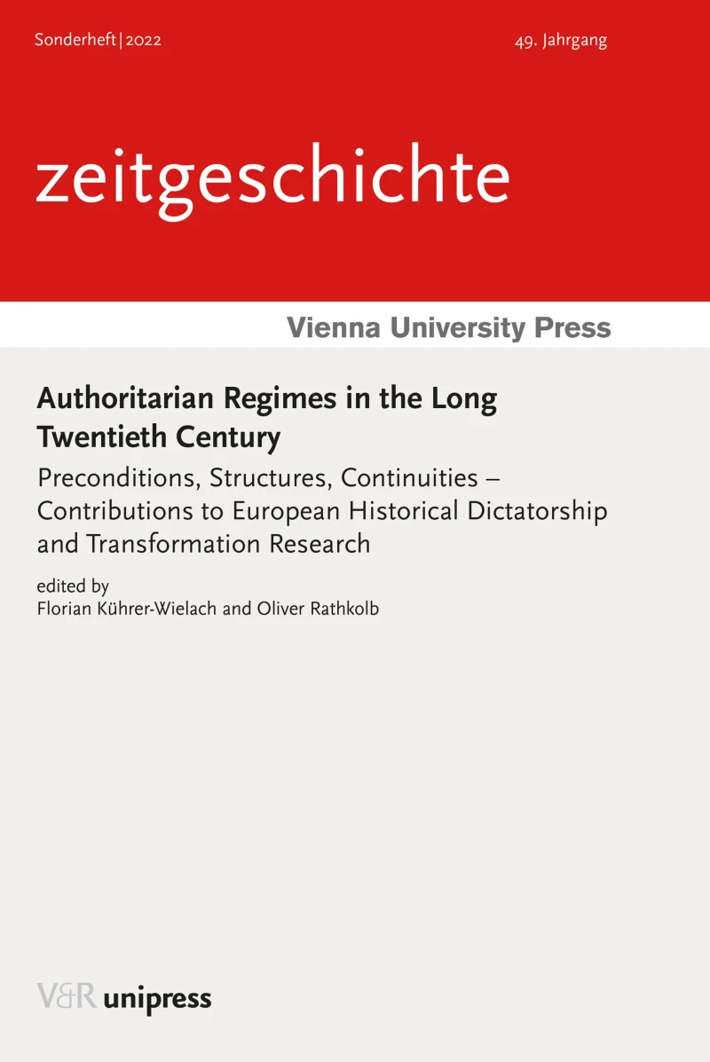 Portada: Authoritarian Regimes in the Long Twentieth Century
