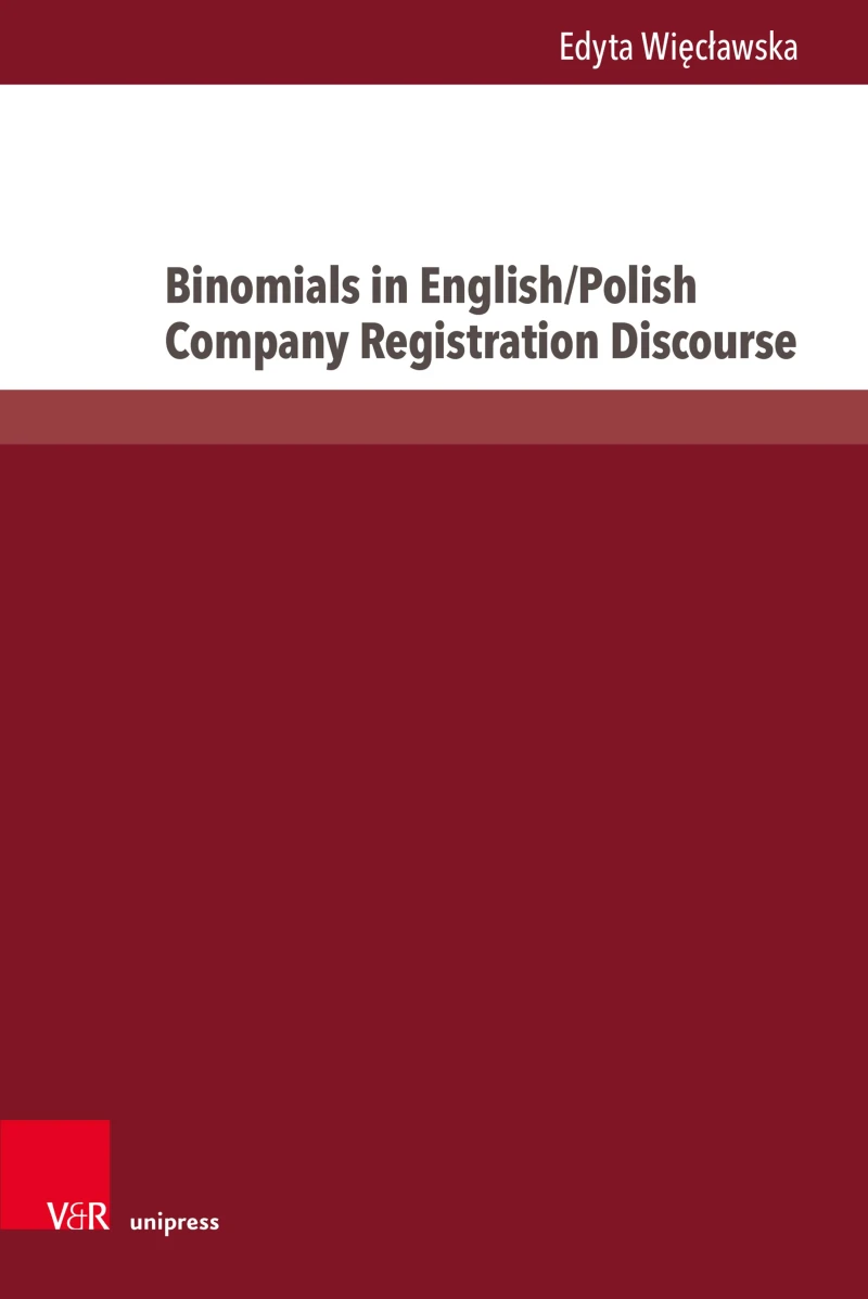 Portada: Binomials in English/Polish Company Registration Discourse