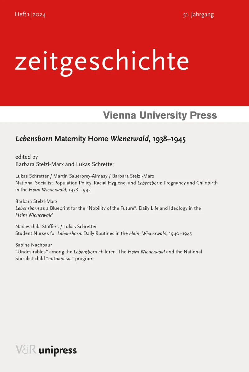Portada: Lebensborn Maternity Home Wienerwald, 1938–1945