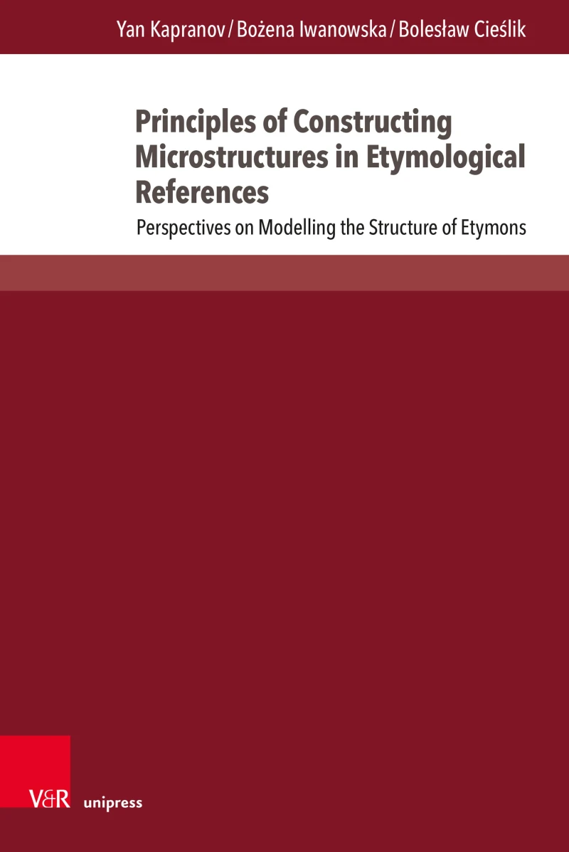 Portada: Principles of Constructing Microstructures in Etymological References