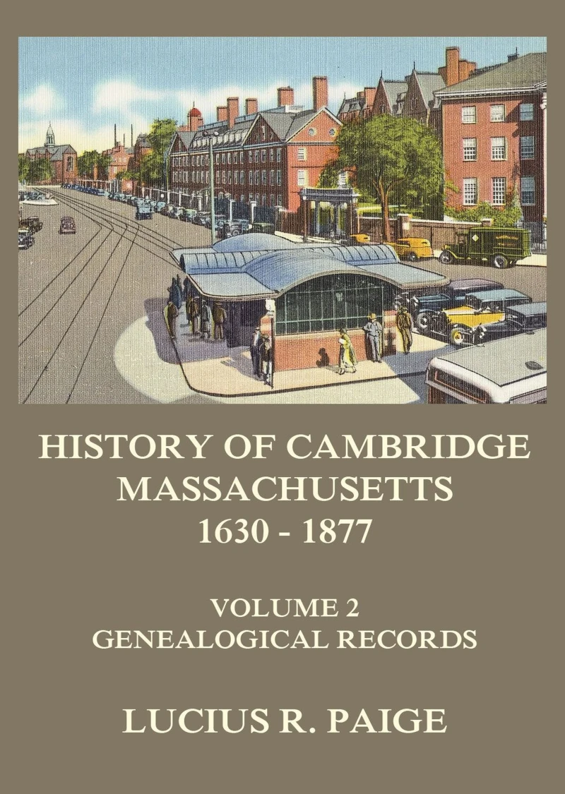 Portada: History of Cambridge, Massachusetts, 1630-1877, Volume 2