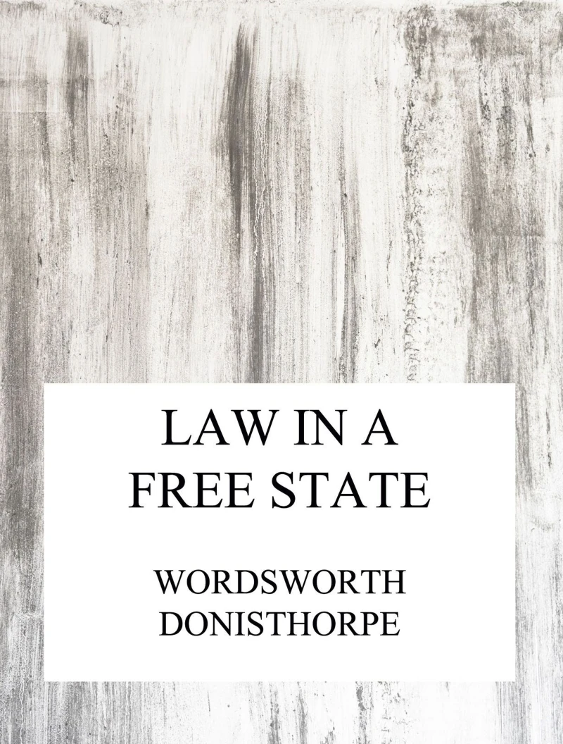 Portada: Law in a free state