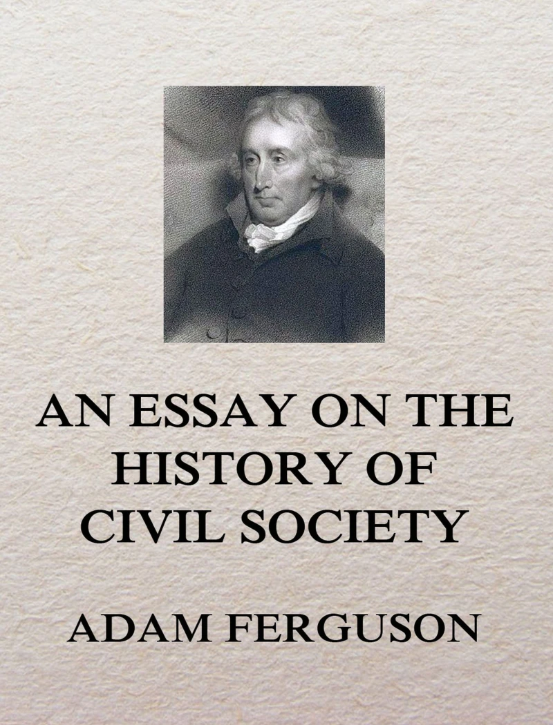Portada: An Essay on the History of Civil Society