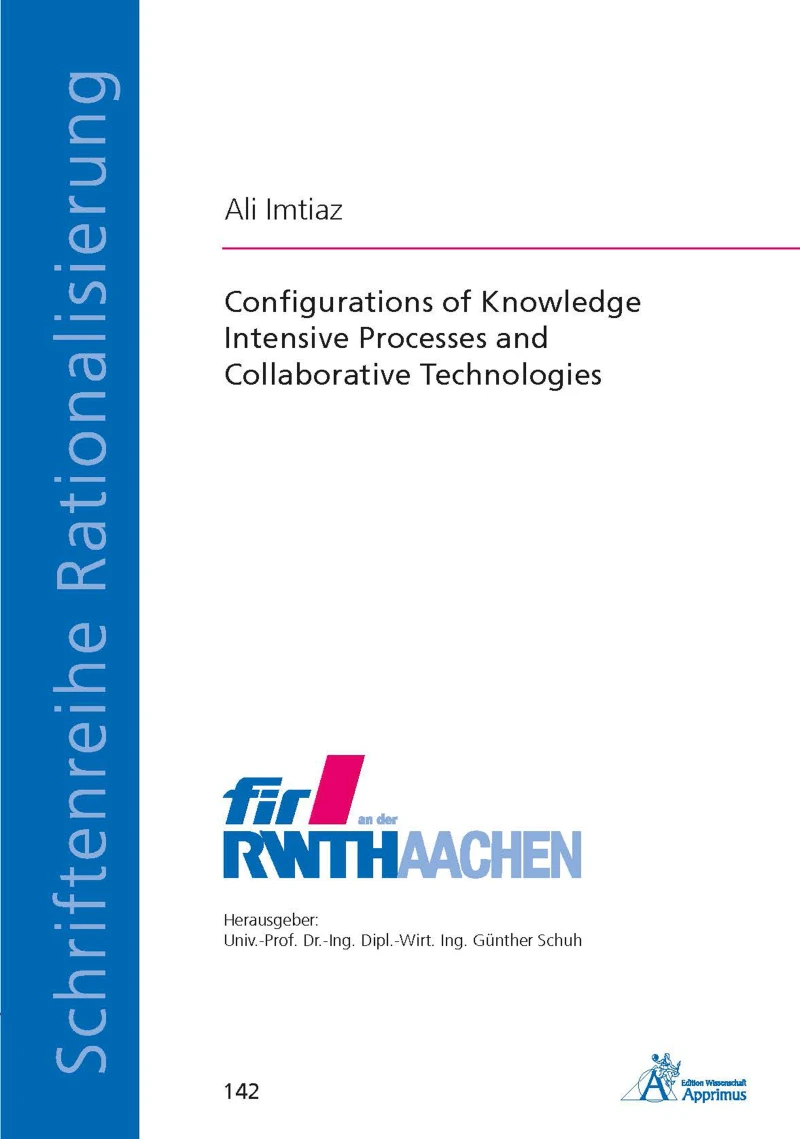 Portada: Configurations of Knowledge Intensive Processes and Collaborative Technologies