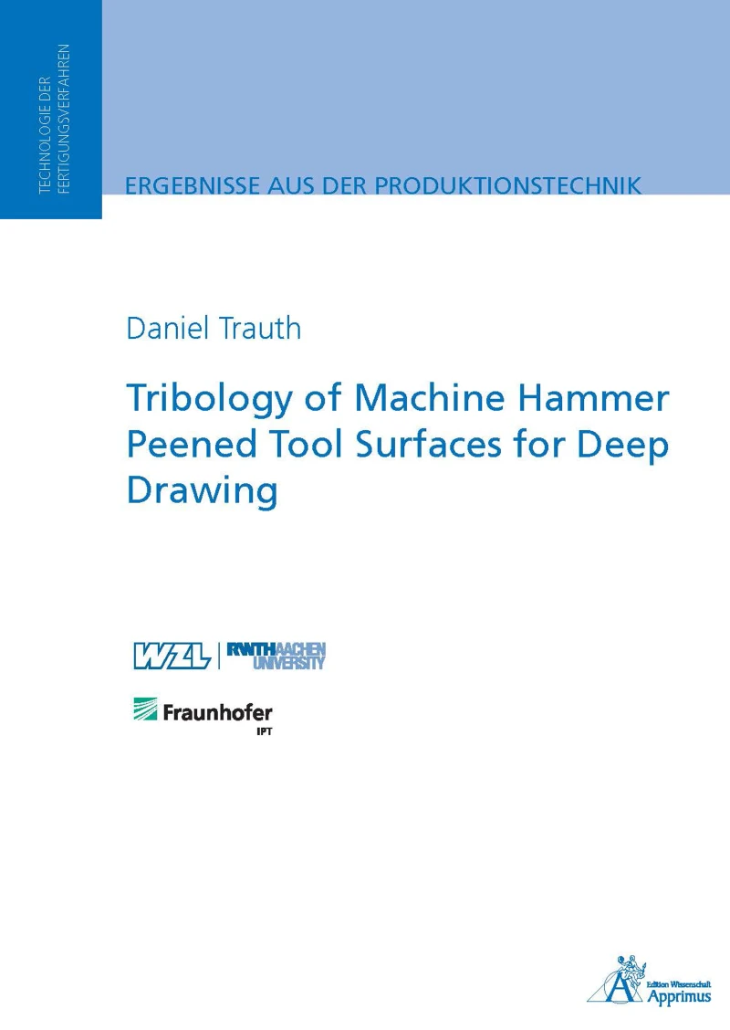 Portada: Tribology of Machine Hammer Peened Tool Surfaces for Deep Drawing