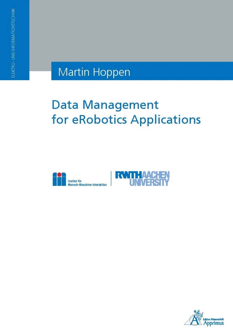 Portada: Data Management for eRobotics Applications