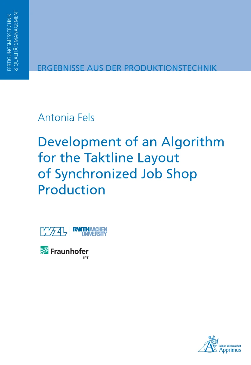 Portada: Development of an Algorithm for the Taktline Layout of Synchronized Job Shop Production