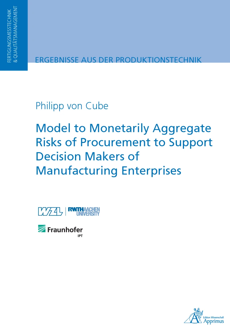 Portada: Model to Monetarily Aggregate Risks of Procurement to Support Decision Makers