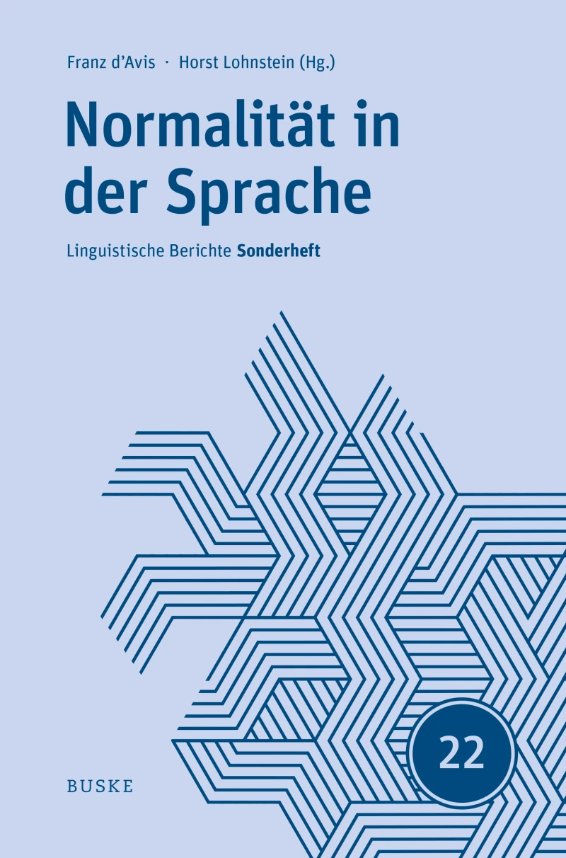 Portada: Normalität in der Sprache
