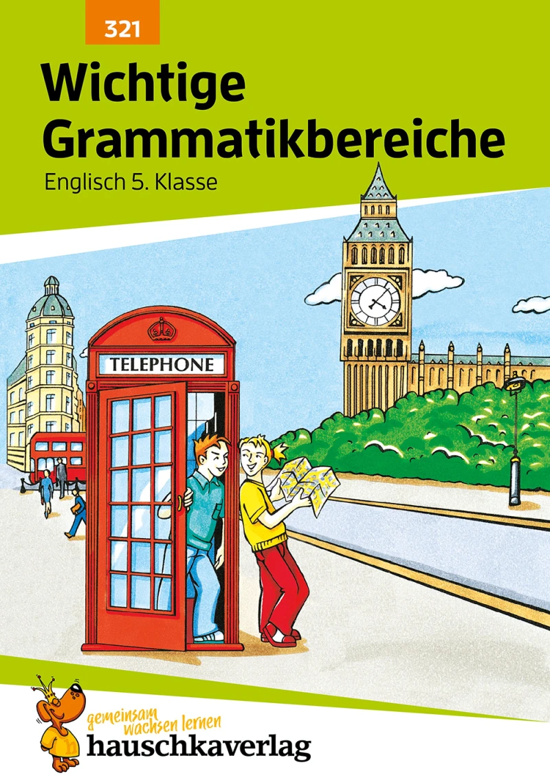 Portada: Wichtige Grammatikbereiche. Englisch 5. Klasse