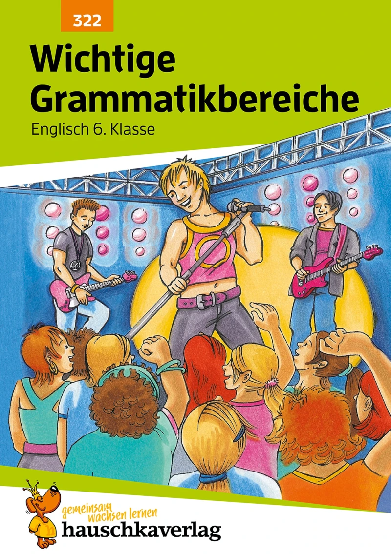 Portada: Wichtige Grammatikbereiche. Englisch 6. Klasse