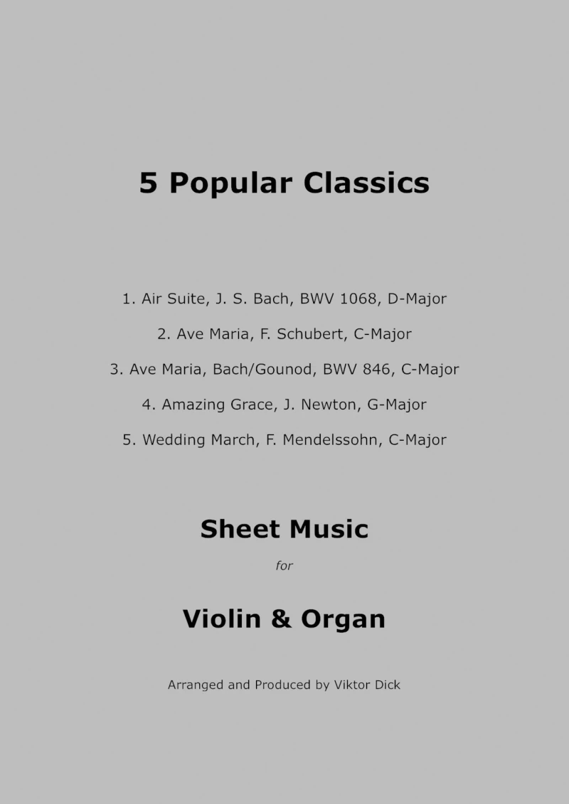 Portada: 5 Popular Classics