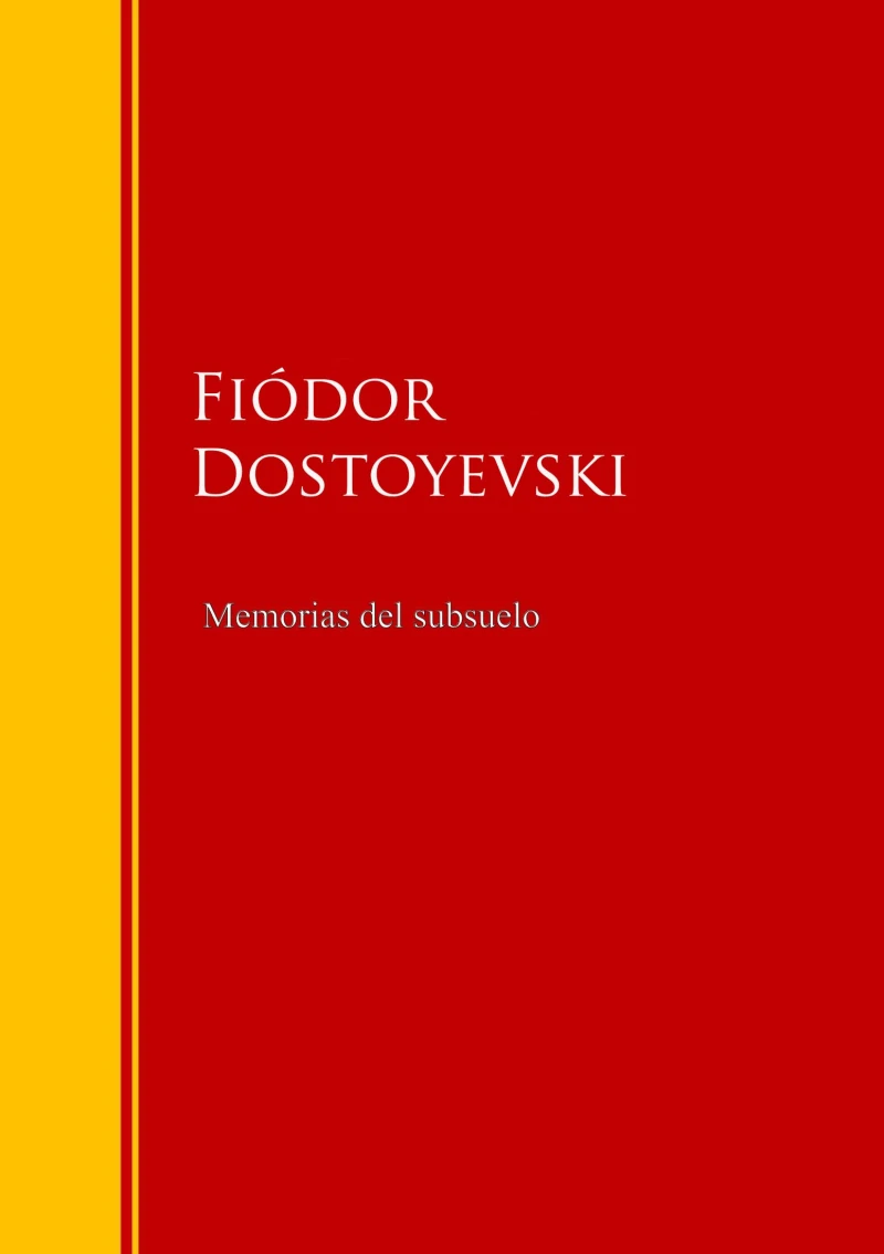 Portada: Memorias del subsuelo