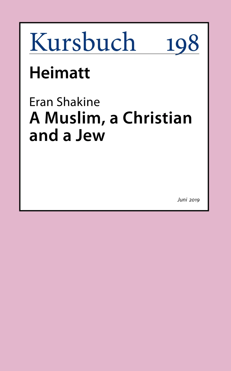 Portada: A Muslim, a Christian and a Jew