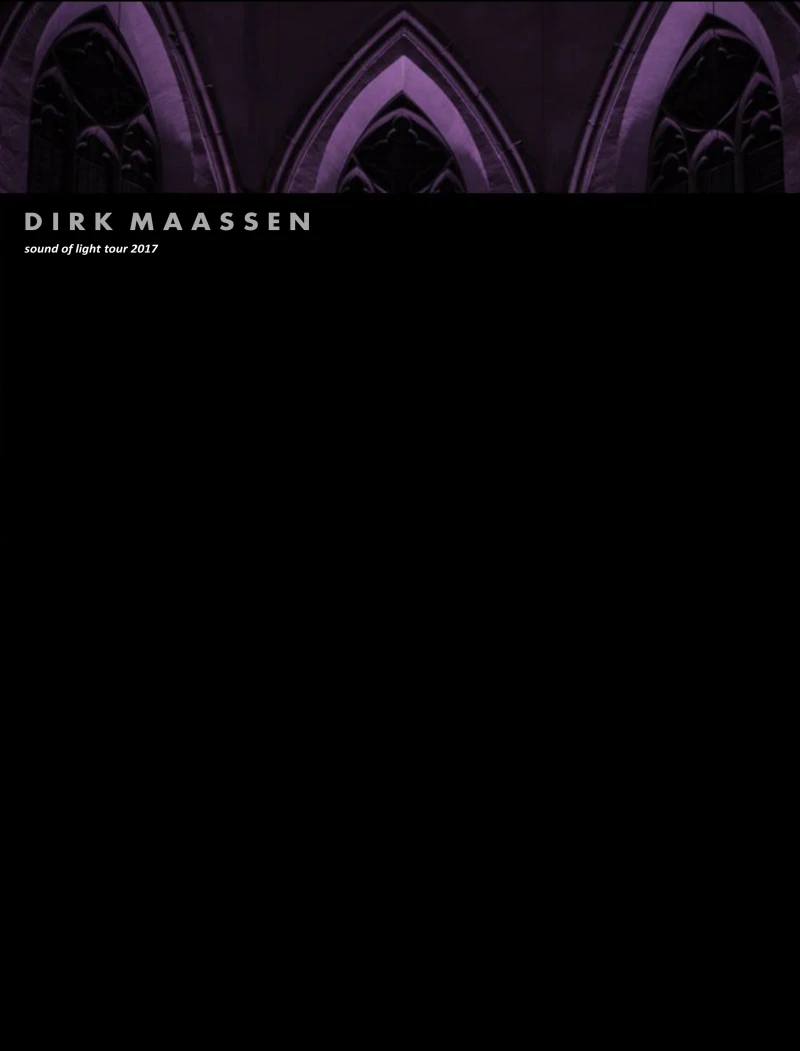 Portada: Dirk Maassen - Sound of Light Tour 2017