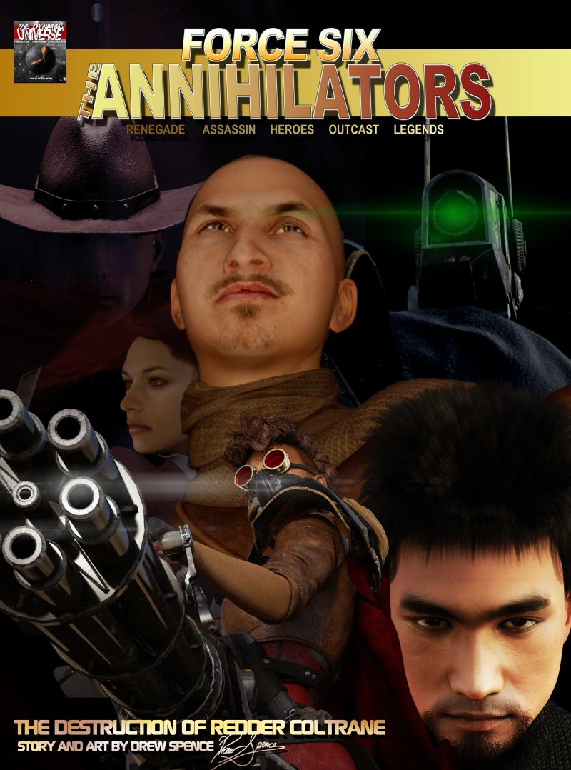 Portada: Force Six, The Annihilators the Destruction of Redder Coltrane
