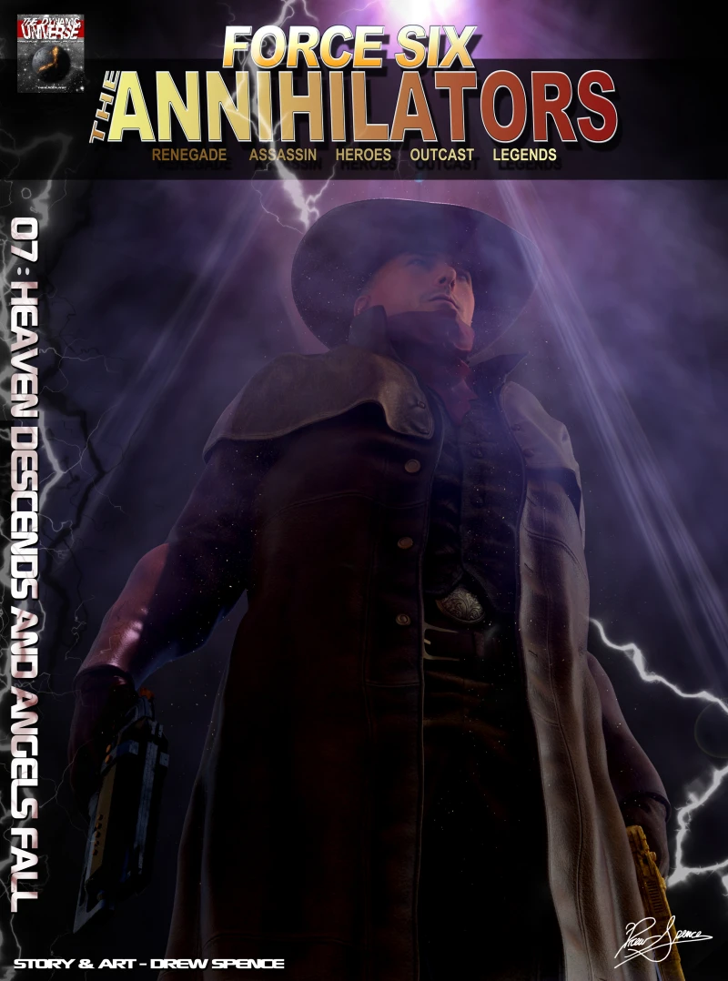 Portada: Force Six, The Annihilators 07 Heaven Descends and Angels Fall