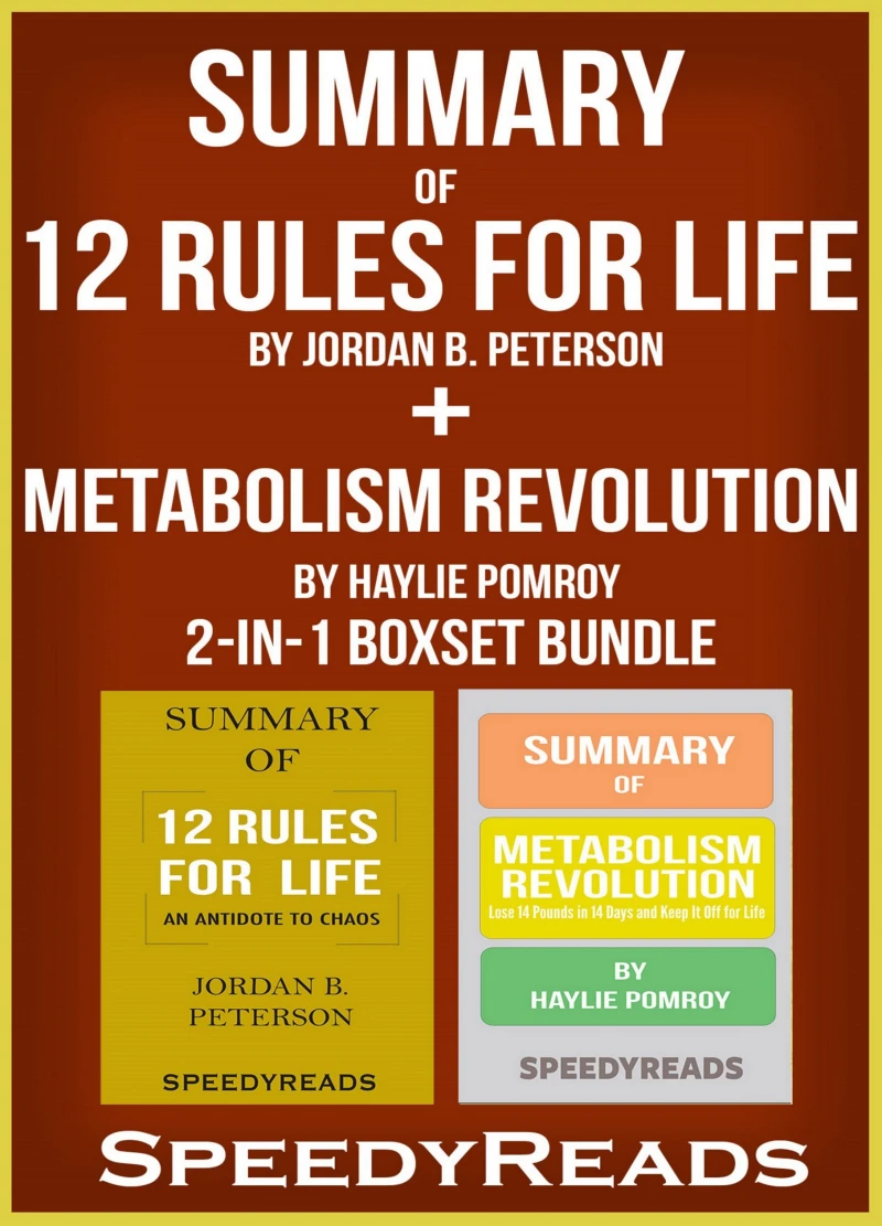 Portada: Summary of 12 Rules for Life: An Antidote to Chaos by Jordan B. Peterson + Summary of  Metabolism Revolution by Haylie Pomroy 2-in-1 Boxset Bundle