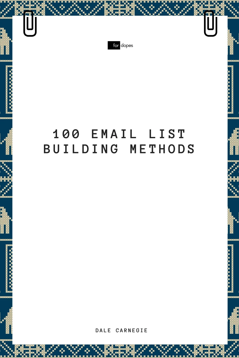 Portada: 100 Email List Building Methods