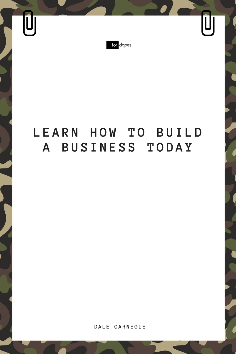 Portada: Learn How to Build a Business Today