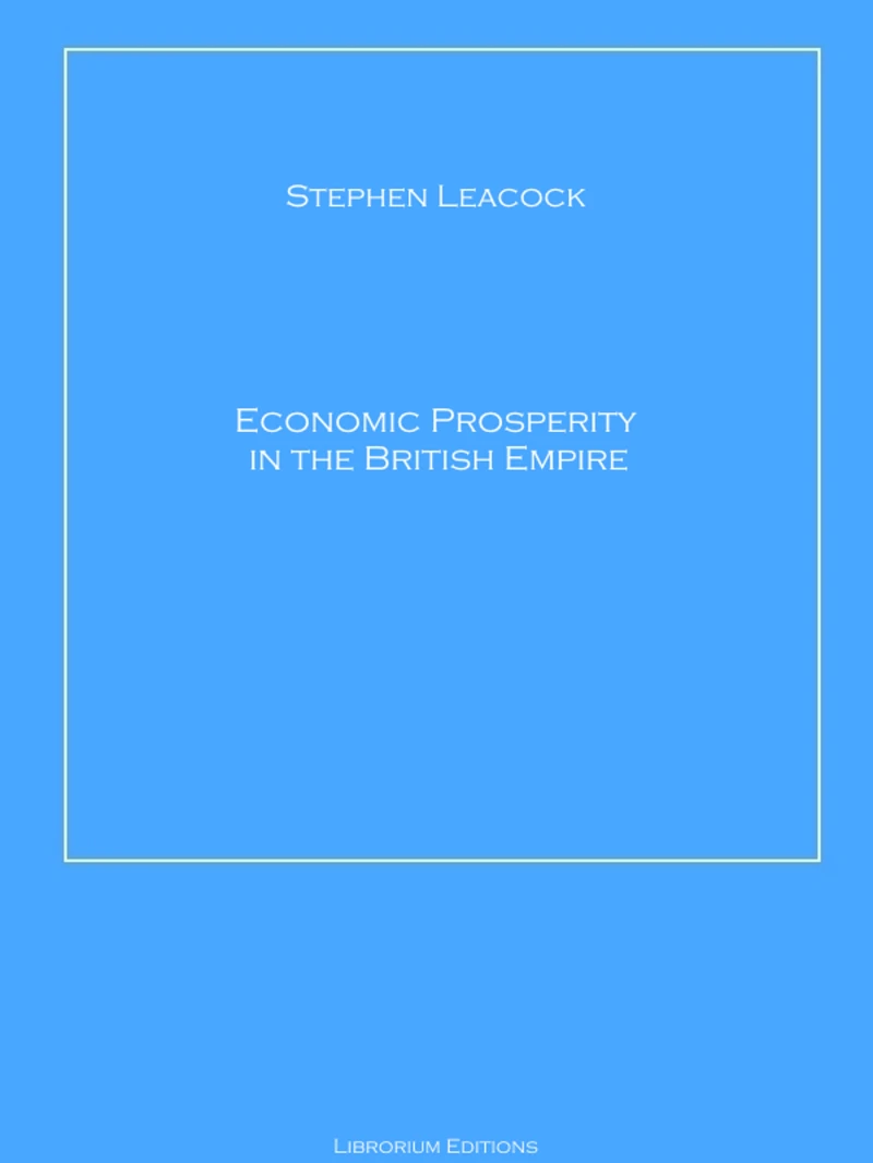 Portada: Economic Prosperity in the British Empire