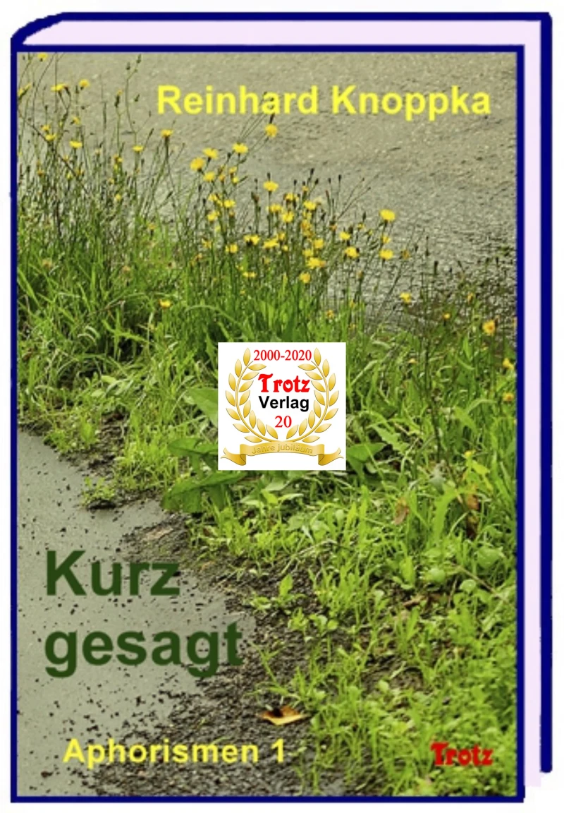 Portada: kurz gesagt: Aphorismen 1